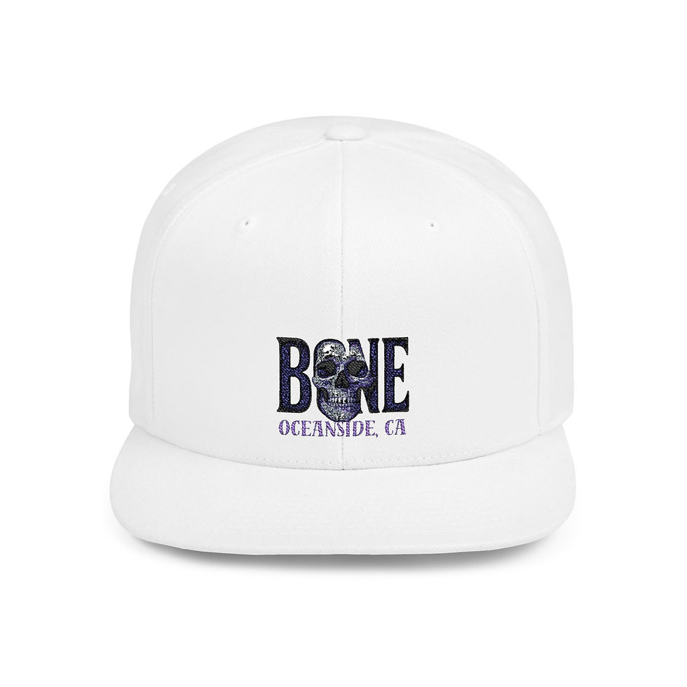 Thumbnail: Stylish Flat Bill Snapback Cap, Trendy Streetwear Hat