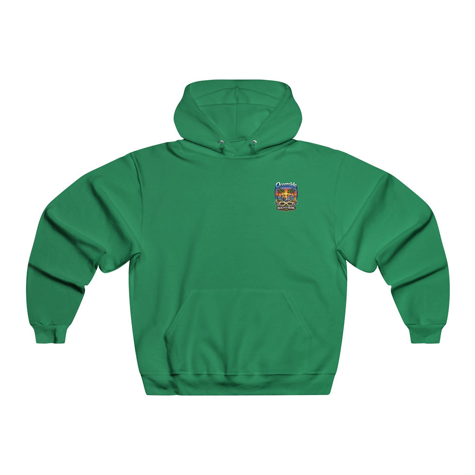 Thumbnail: RTTB Oceanside Skull Sunset Hoodie | Beach Palm Trees Surfboard