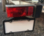 Thumbnail: SurePlate Trailer License Plate Holder Bracket - Deluxe DM16004 Mounted Front