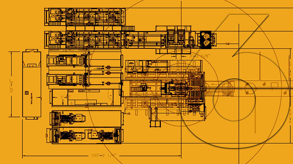 Technical blueprint of industrial fleet machinery