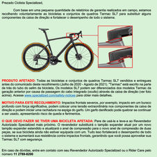 SPECIALIZED ANUNCIA RECALL