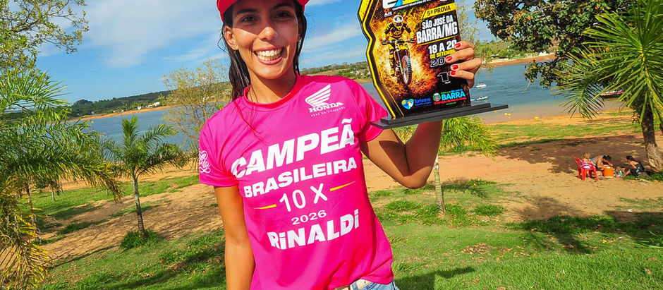 Bárbara Neves é octacampeã Brasileira de Enduro