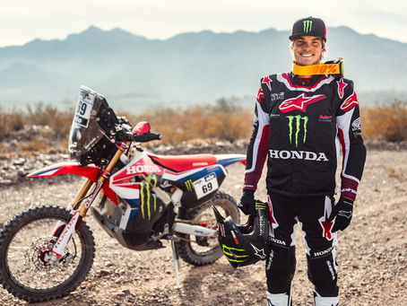 Bruno Crivilin é o novo piloto da equipe Monster Energy Honda HRC no Mundial de Rally Raid