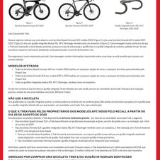 TREK ANUNCIA RECALL