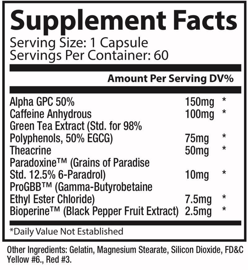 ncn supps shredderex ingredients