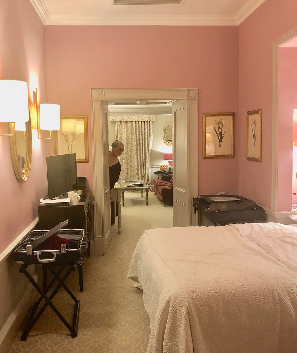 Pink suite at the Royal Crescent Hotel