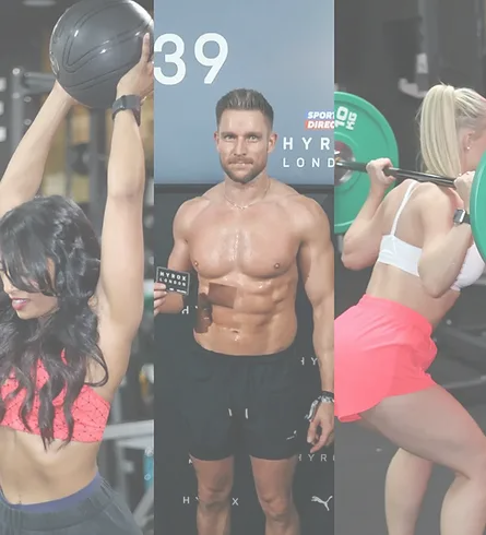 A visual showcasing the different classes I have to offer: Lower Body Bootcamp, Push For Better and Hyrox