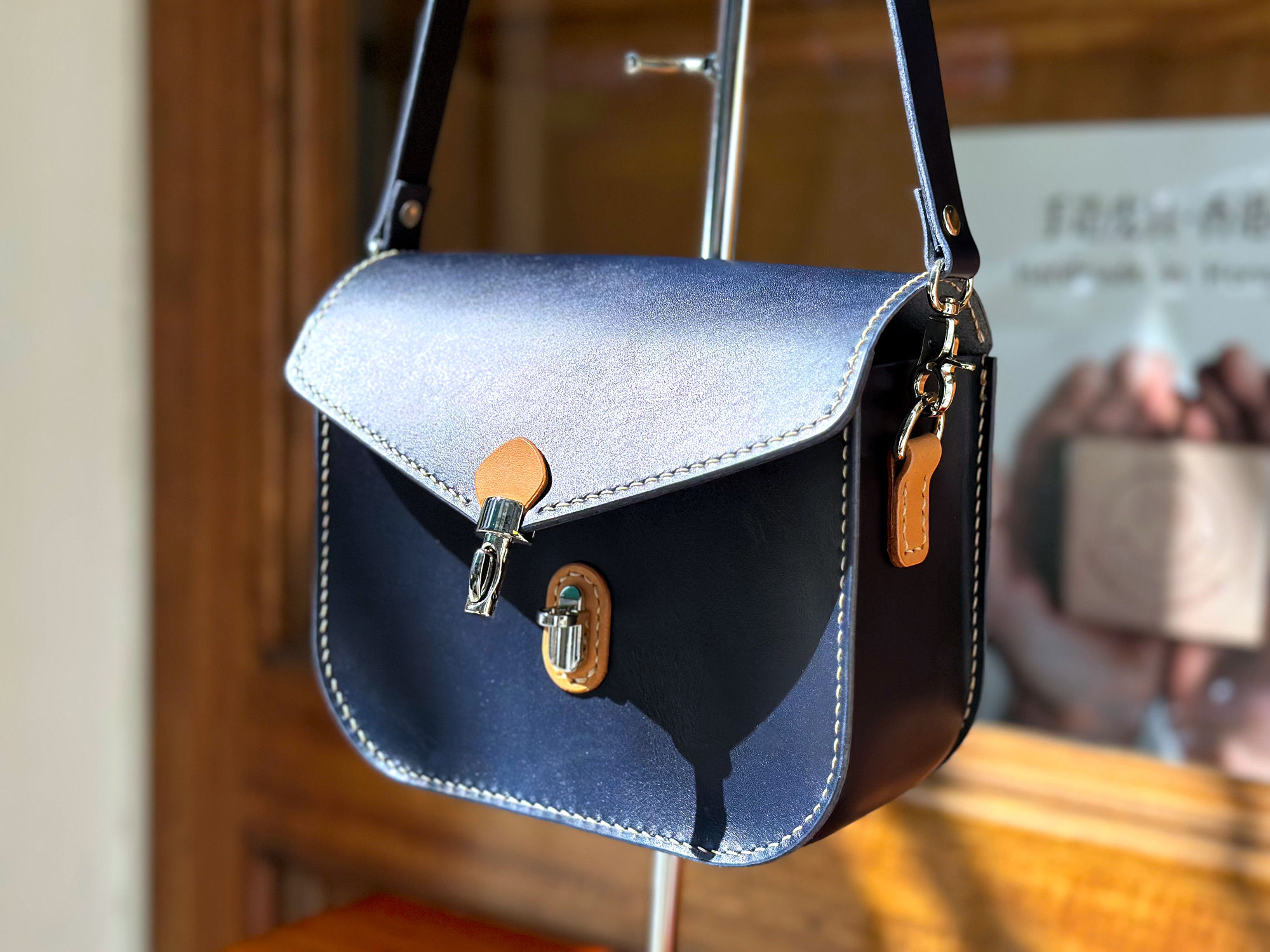 【好好縫】鴨嘴扣2號 斜孭袋｜皮革D.I.Y材料包