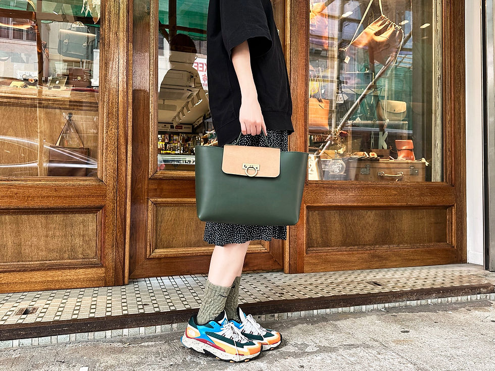 縮圖：【好好縫】橫身手提包｜皮革D.I.Y材料包