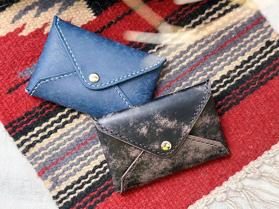 縮圖：【好好縫】雙咭位・信封形卡片套｜皮革D.I.Y材料包