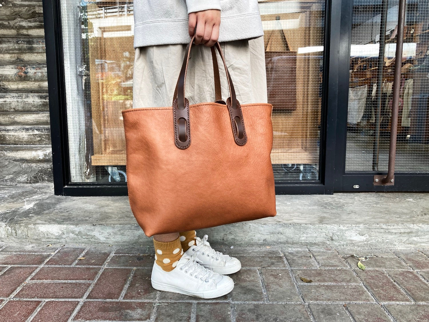 【好好縫】Tote Bag 橫身托特袋｜皮革D.I.Y材料包