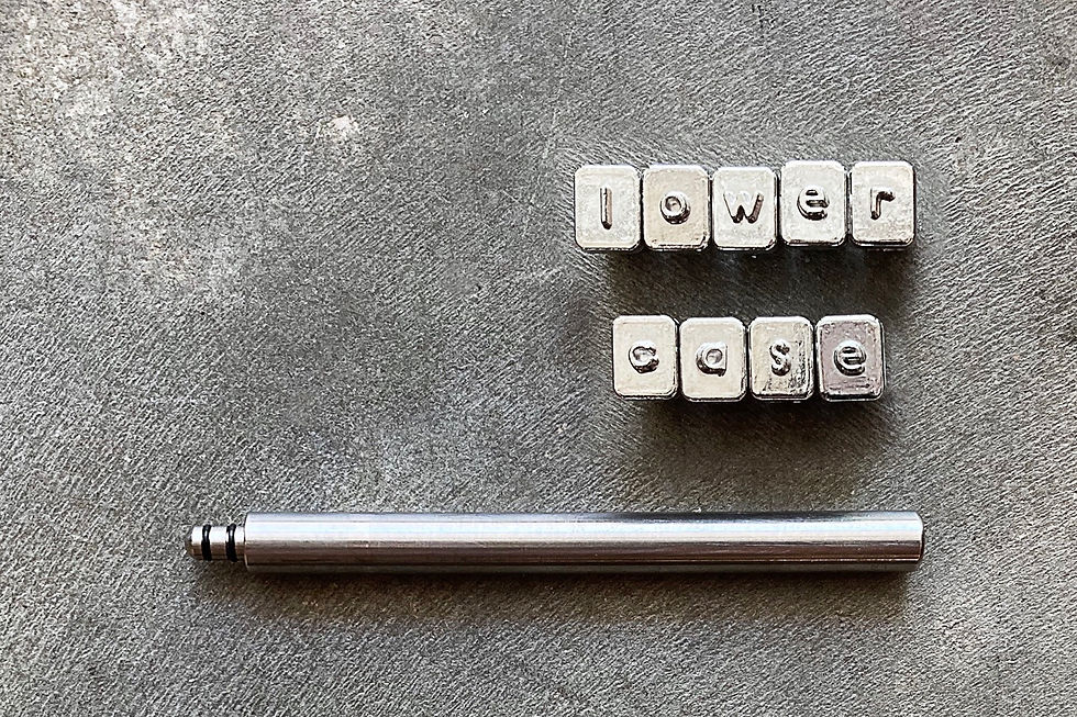 Thumbnail: Lowercase Letters, Numbers & Symbols Stamping Set