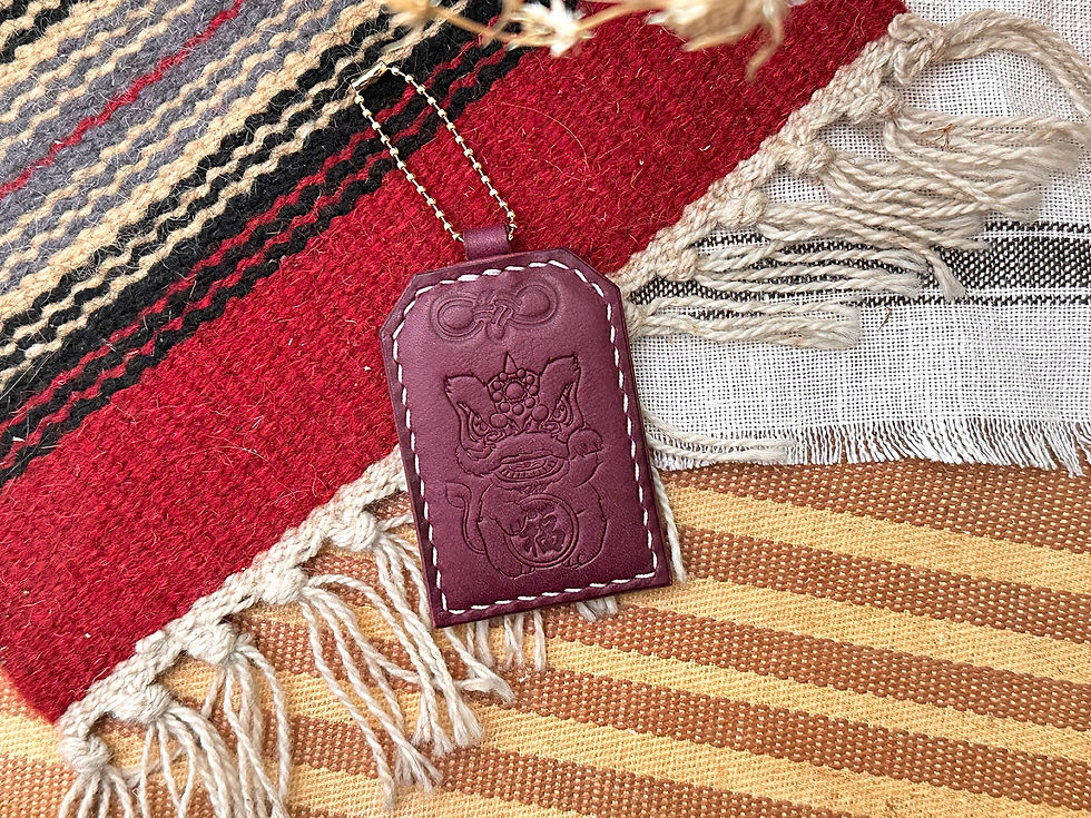 Thumbnail: Lion Dance Omamori Leather DIY Kit
