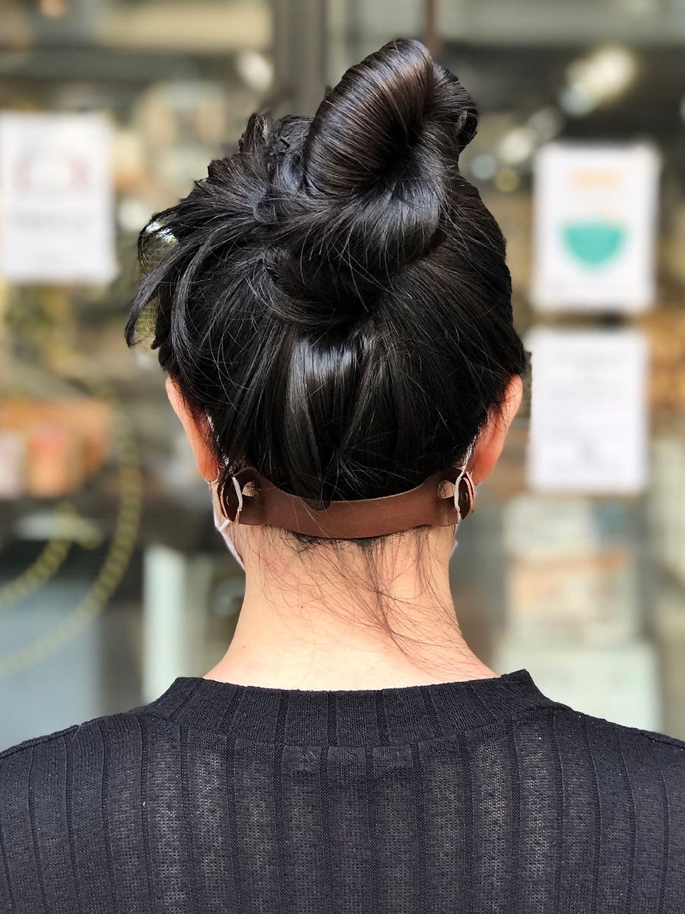 縮圖：口罩減壓帶 (一套2條)｜手工皮革｜香港製造