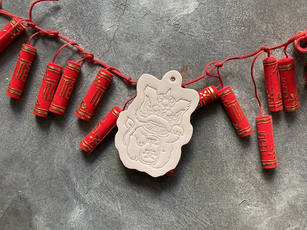 縮圖：吉祥醒獅 鎖匙扣｜手工皮革｜香港製造