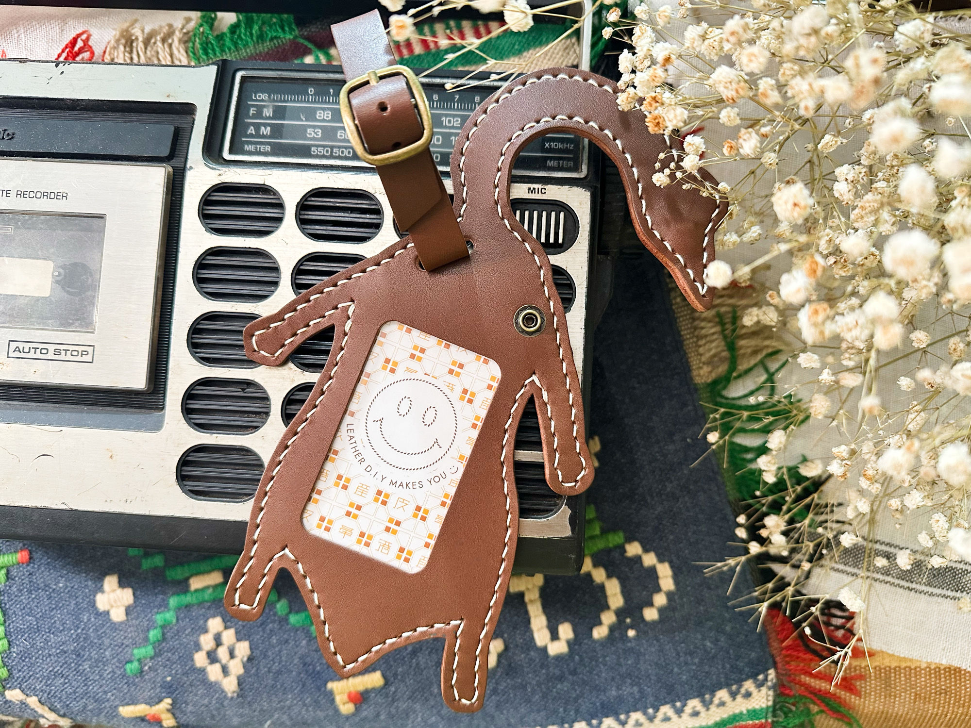 【好好縫】燒鵝行李牌｜皮革D.I.Y材料包