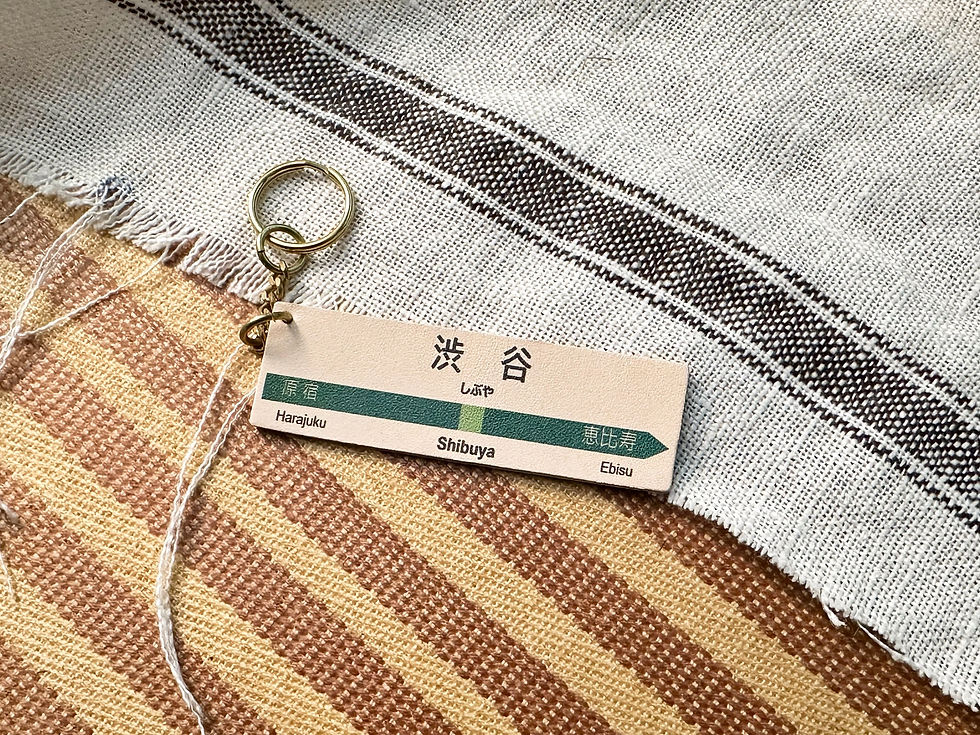 Thumbnail: 和你一起搭過的山手線・ 皮革匙扣｜手工皮革｜香港製造