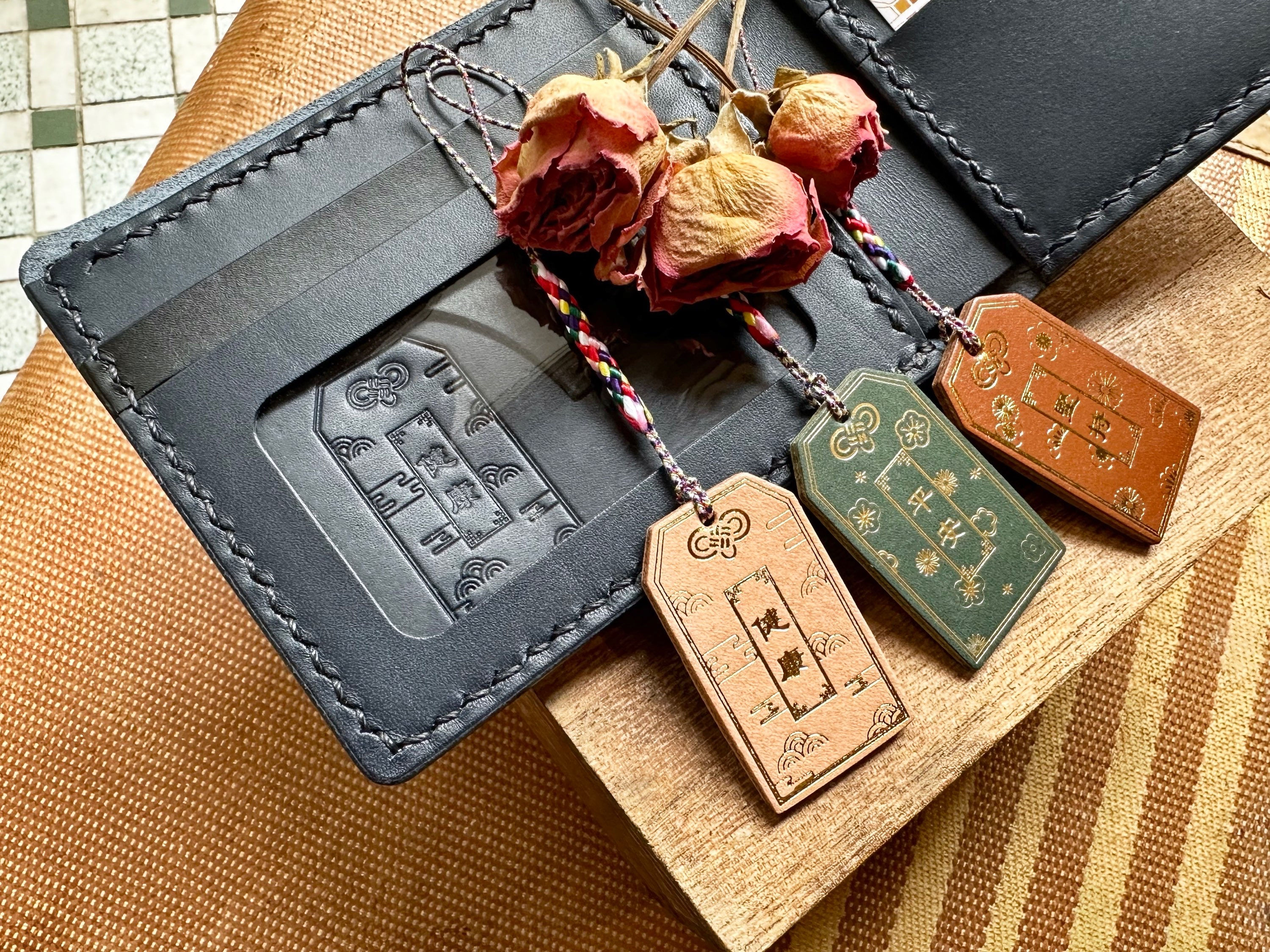 加購短銀包材料包 御守圖案壓印