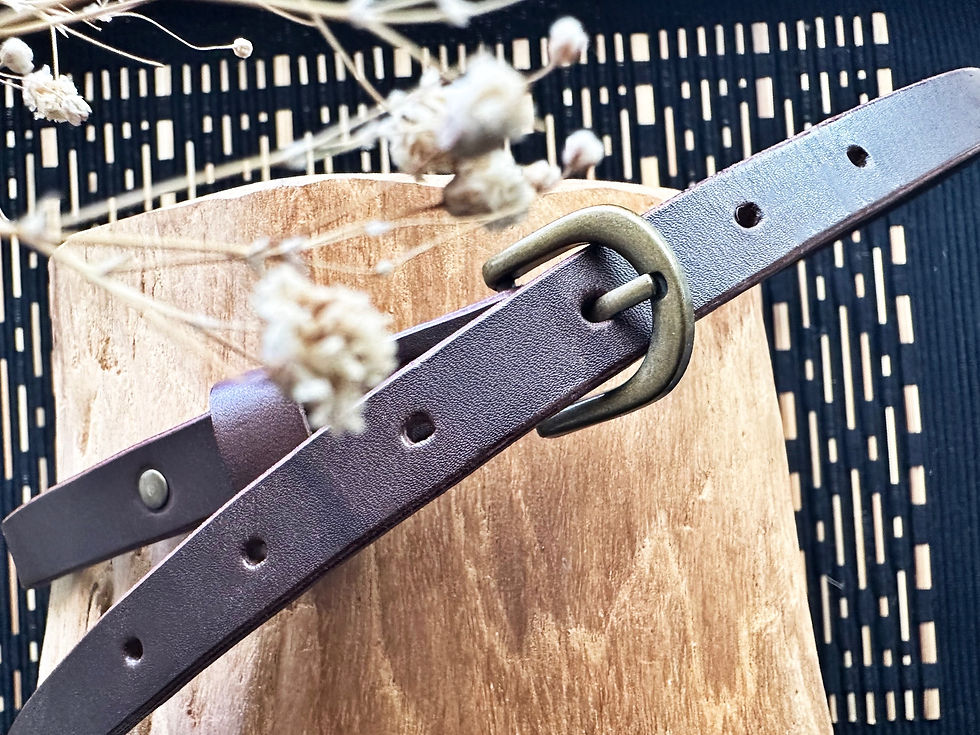 縮圖：【人手製】15/20mm 意大利真皮皮帶｜成品製造｜香港製造