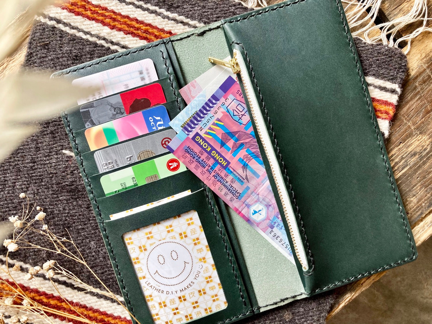 【好好縫】直身咭位長銀包|皮革D.I.Y材料包