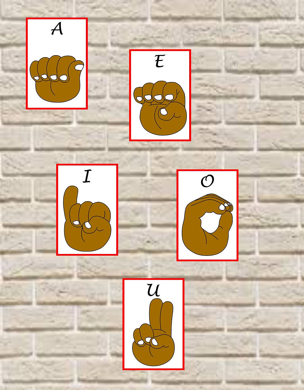 Miniatura: Jogo Educativo Plastificado Alfabeto em Libras