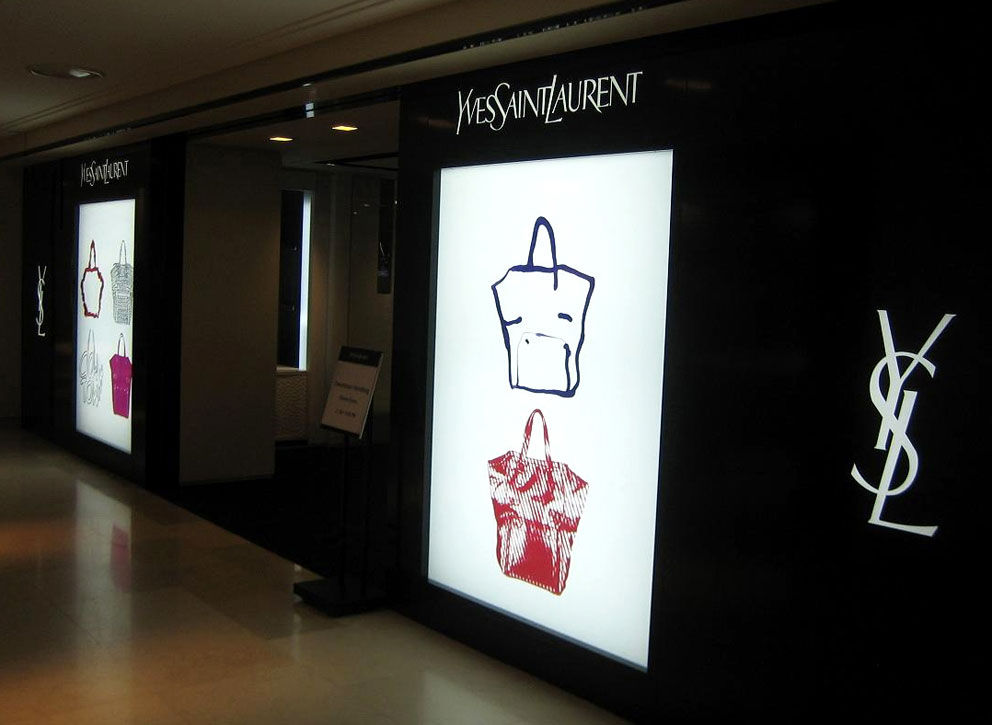 Yves Saint Laurent window display
