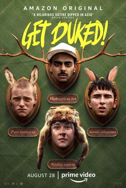 Get Duked! Poster Graphic for Bloody Fun Times Film Rec List by Movie Duck Critic Film List