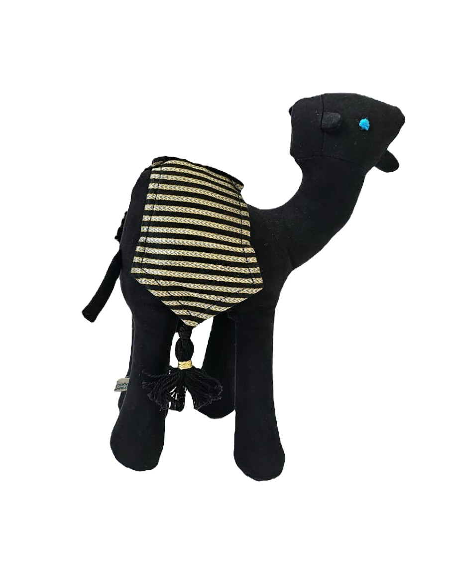 Handcrafted Shamwa camel toy with tassel detailing