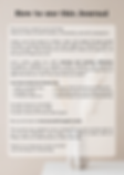 Guided journal introduction page with tips for using morning reflections, evening reflections, scripting, and mindfulness pra