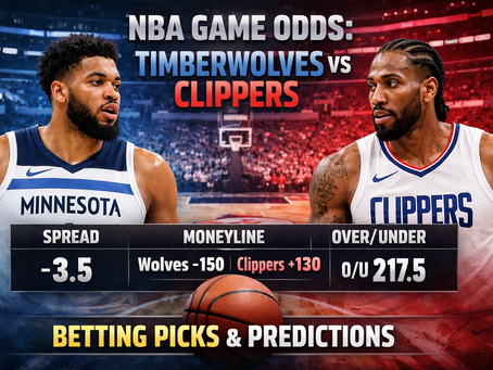 Timberwolves vs Clippers Odds and Predictions – NBA Spread and Moneyline Picks
