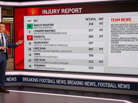 Manchester United Injury List Revealed: Who Is Fit and Who Is Not