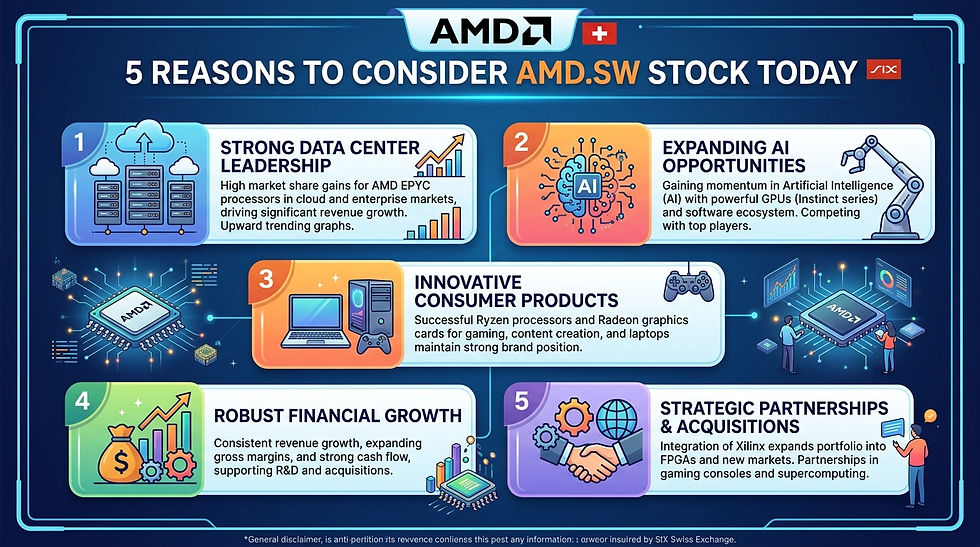 5 Reasons to Consider AMD.SW Stock Today