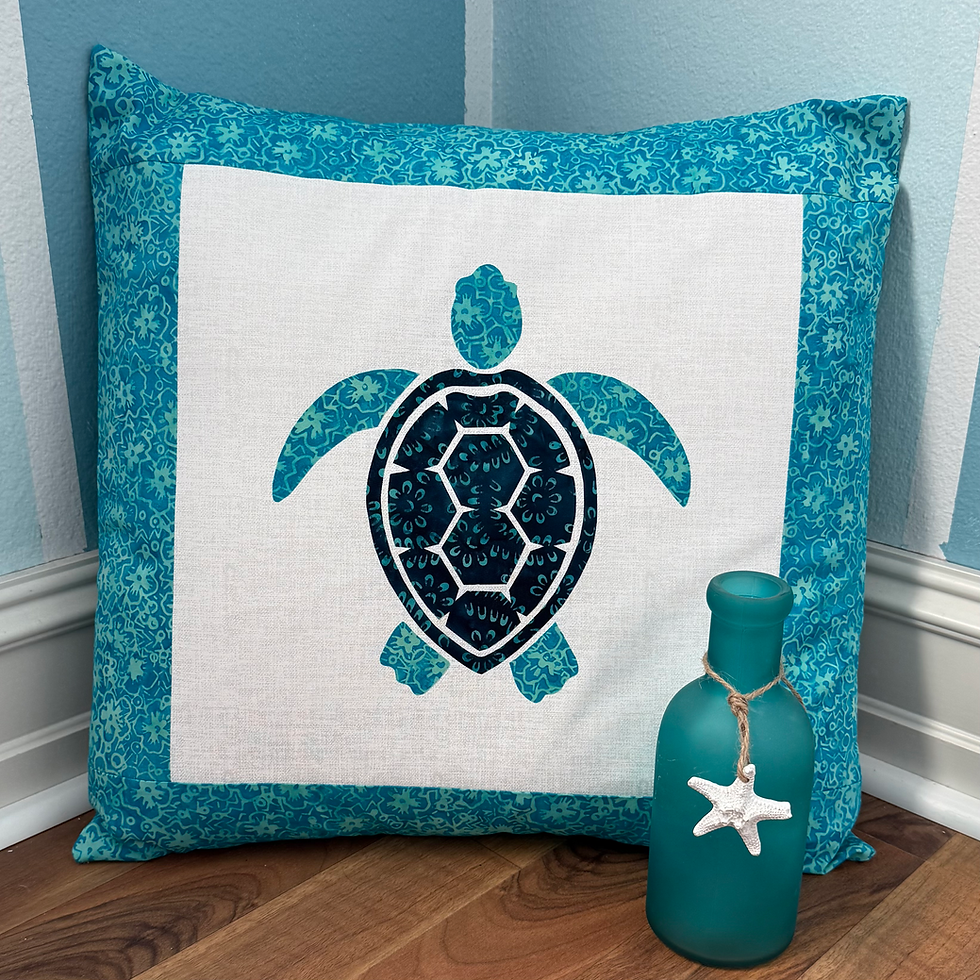 Thumbnail: PDF Sea Turtle Pillow Pattern