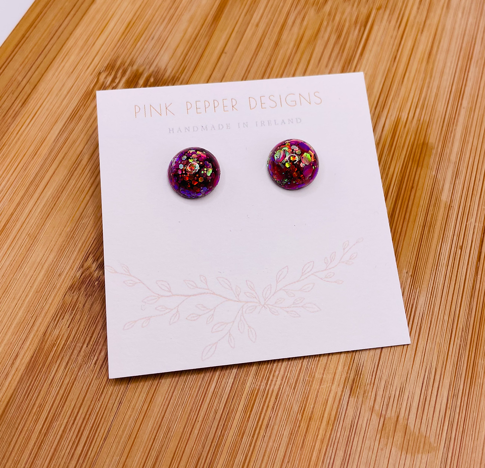 Thumbnail: Pretty Chaos Medium Sparkly Stud Earrings