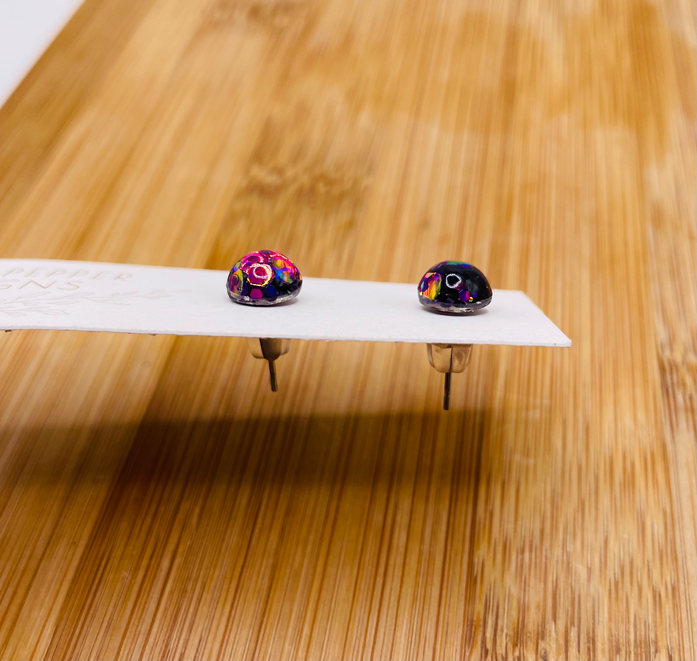 Thumbnail: Galaxy Mini Sparkly Stud Earrings