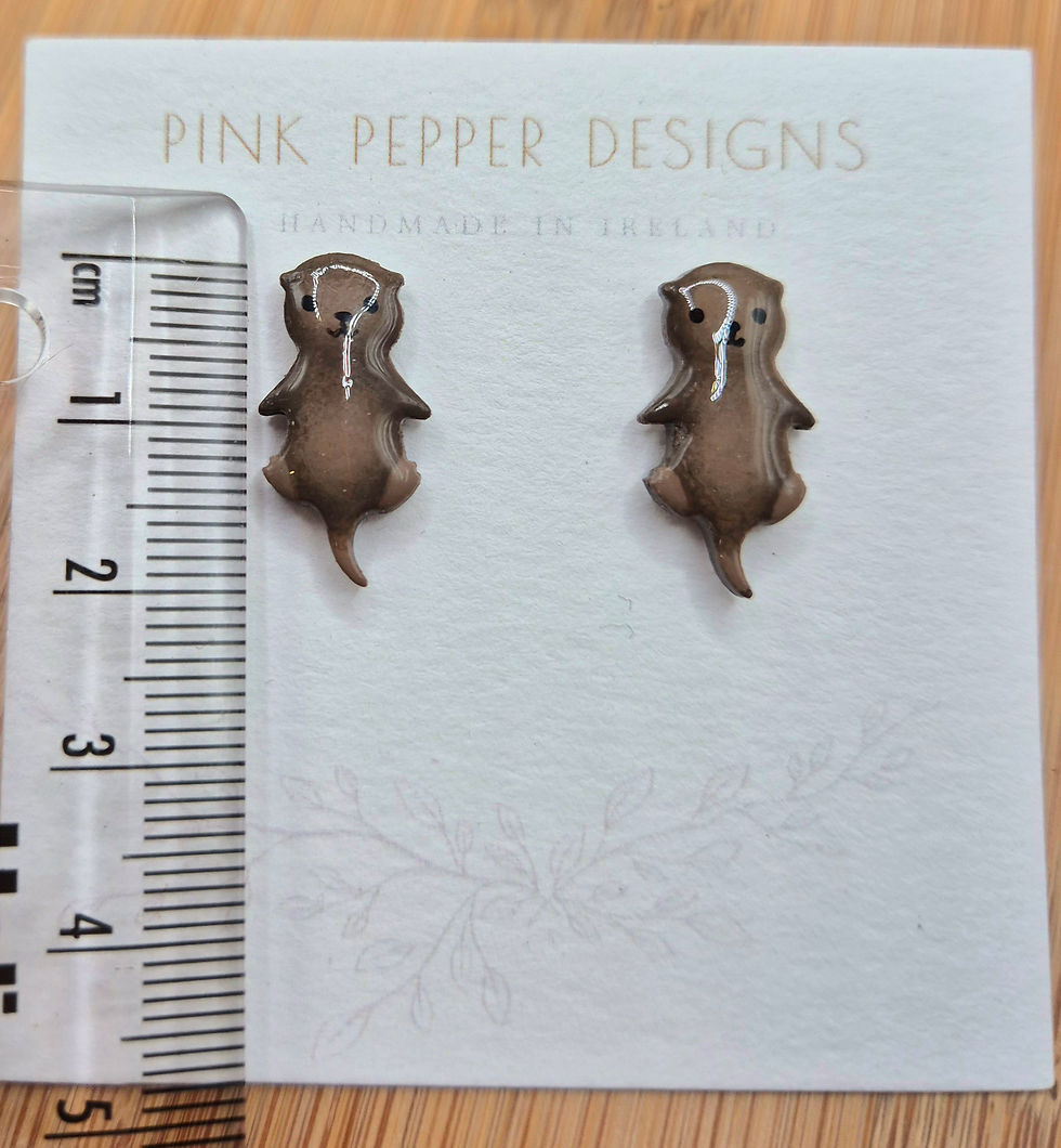 Thumbnail: Cute Otter Stud Earrings 