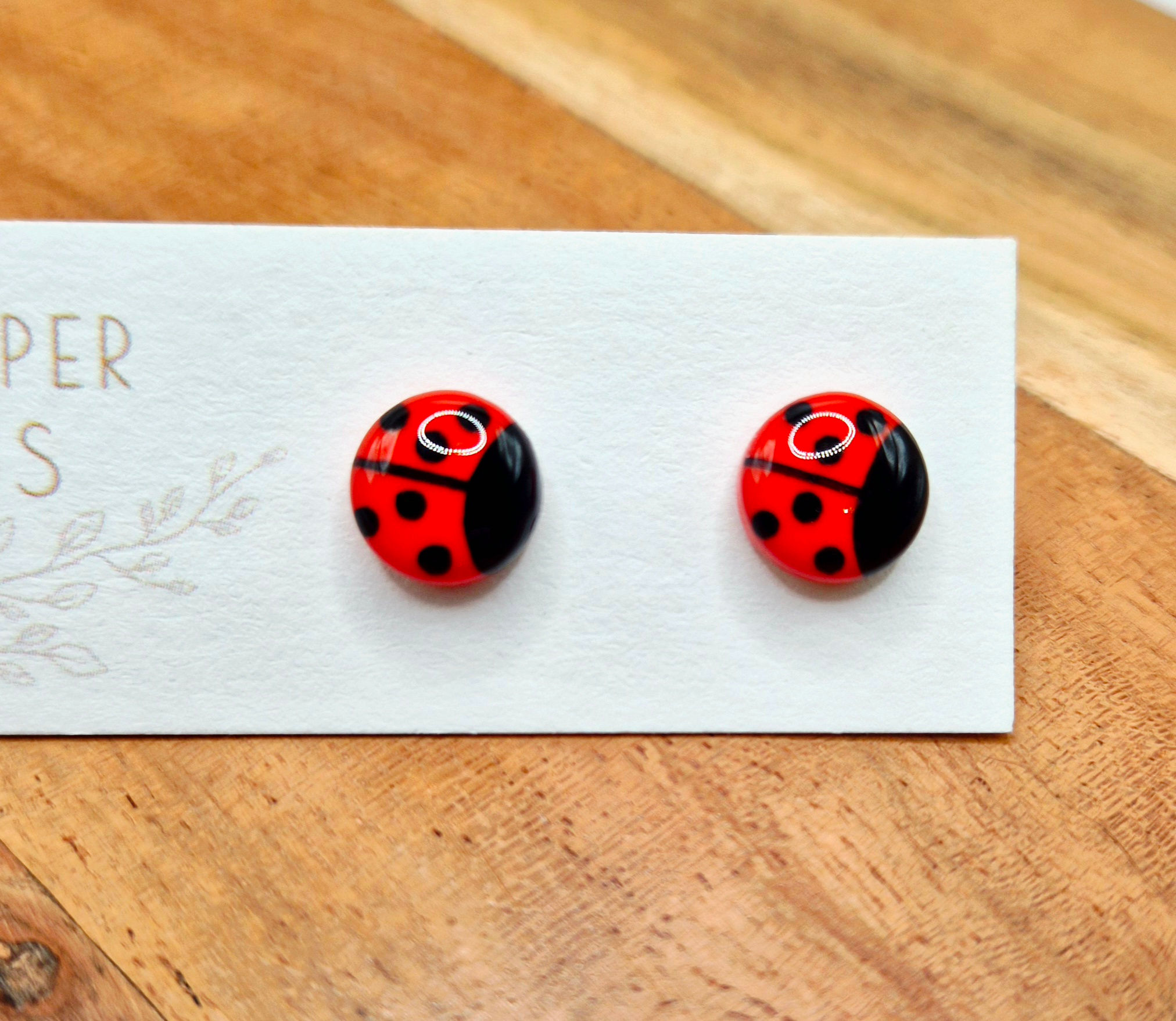 Ladybird Stud Earrings
