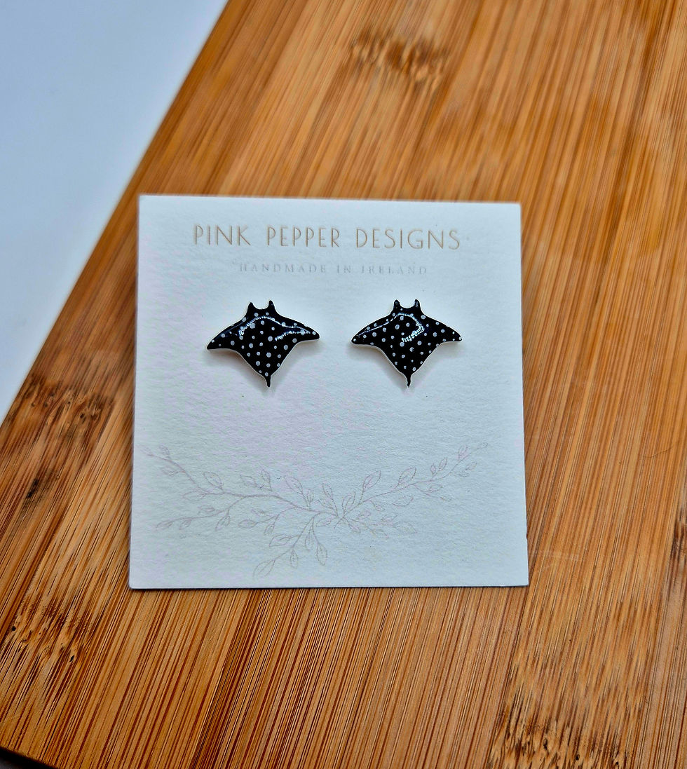 Stingray Stud Earrings