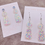 Thumbnail: Holographic Glitter Rhinestone Dangley Stud Earrings 