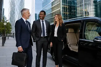 Executive chauffeur service in the City of London financial district
