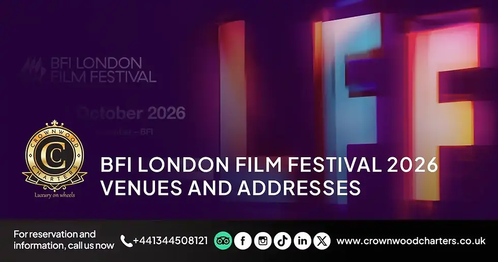 BFI London Film Festival 2026 venues and addresses in London