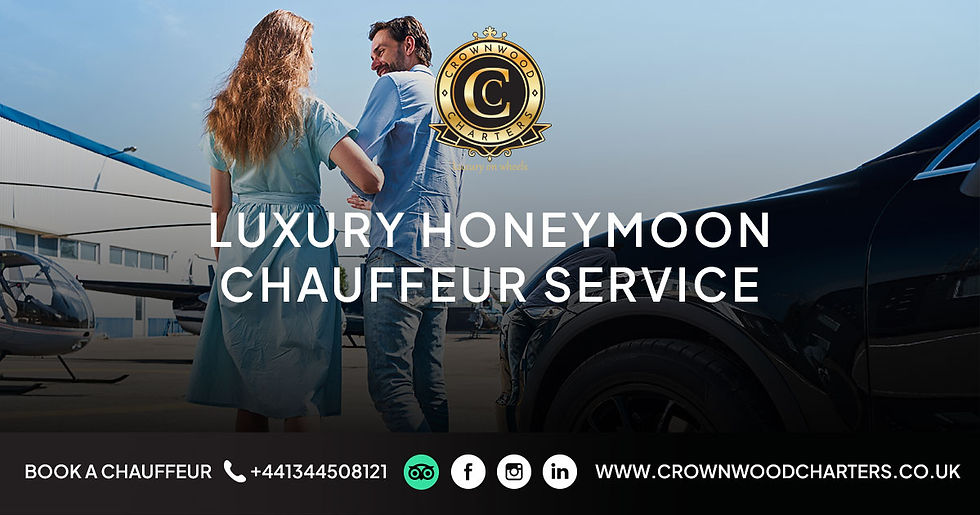 Promotional Banner about Chauffeur Service for Luxury Honeymoon 