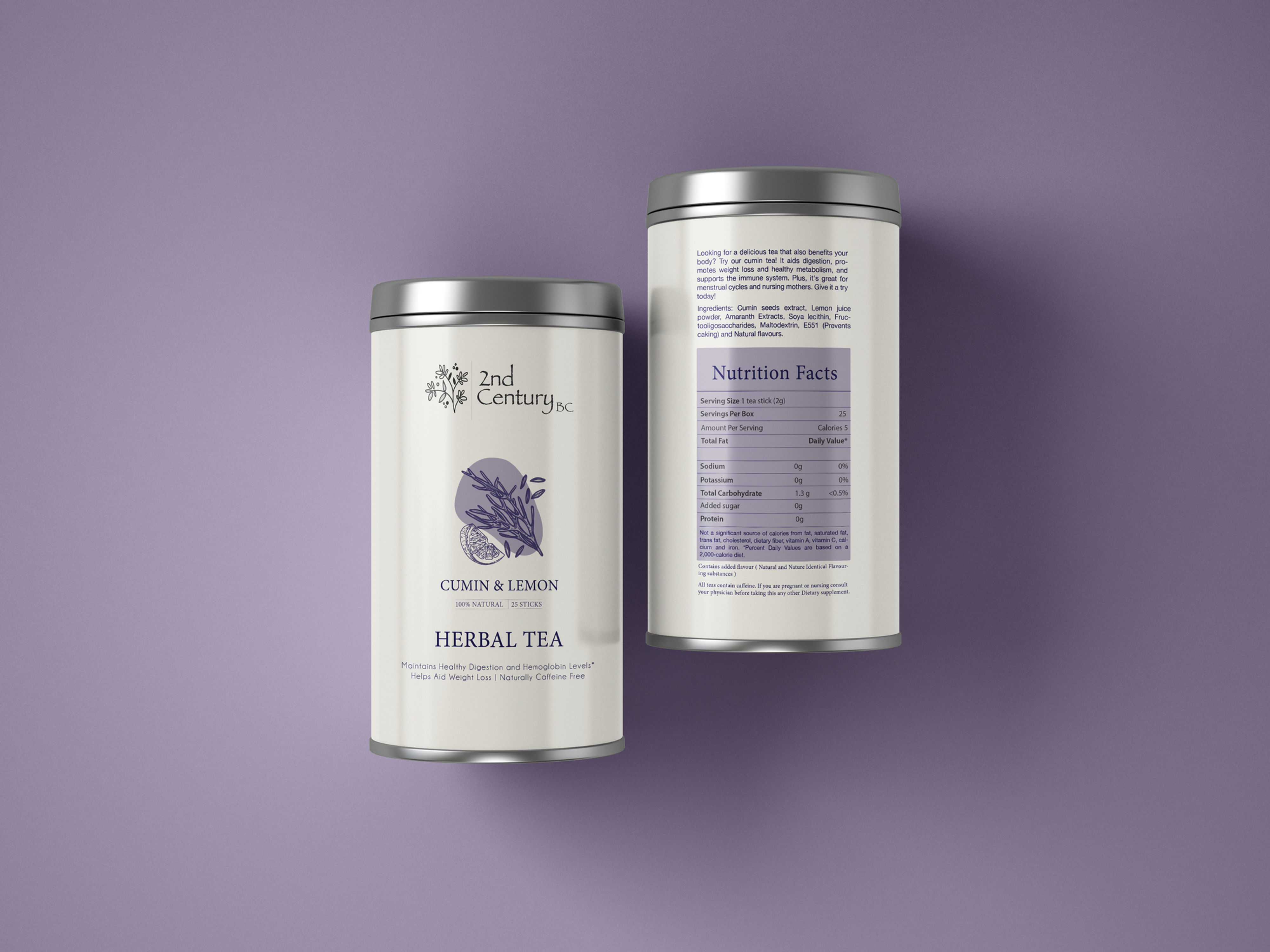 Instant Herbal Tea - Cumin & Lemon