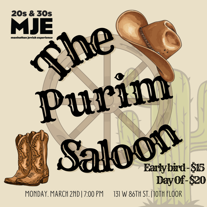 The MJE Purim Saloon