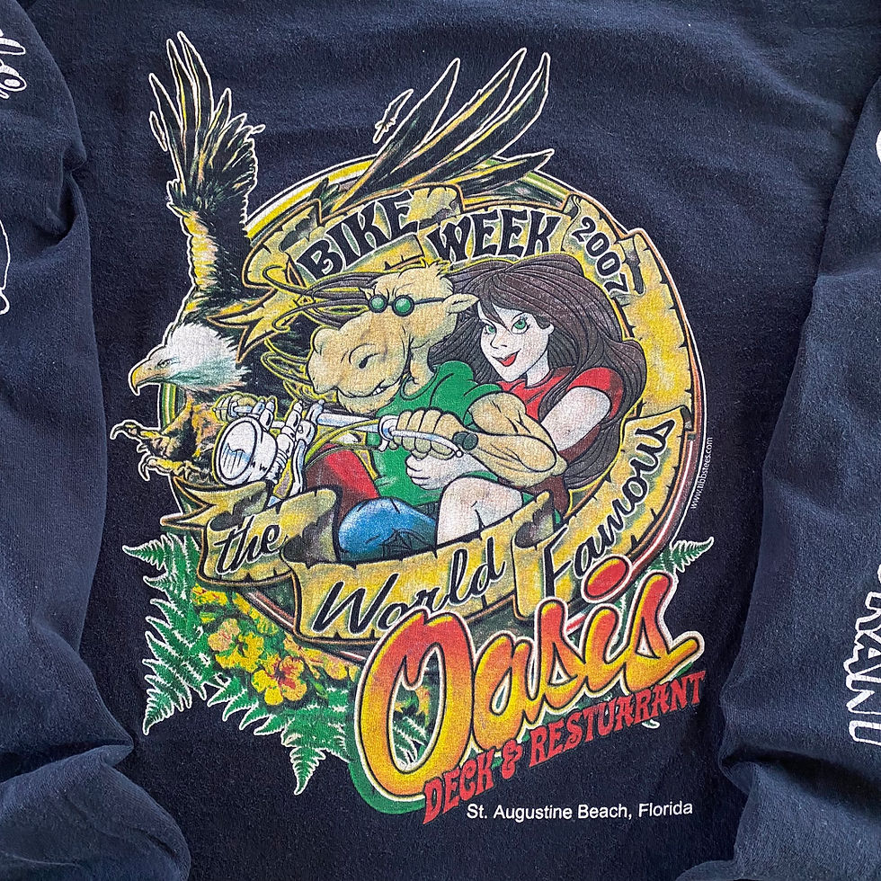 Thumbnail: 2007 BIKE WEEK THE OASIS RESTAURANT LONG SLEEVE TEE