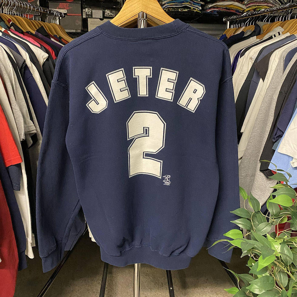 Thumbnail: VINTAGE 2004 NEW YORK YANKEES DEREK JETER CREWNECK