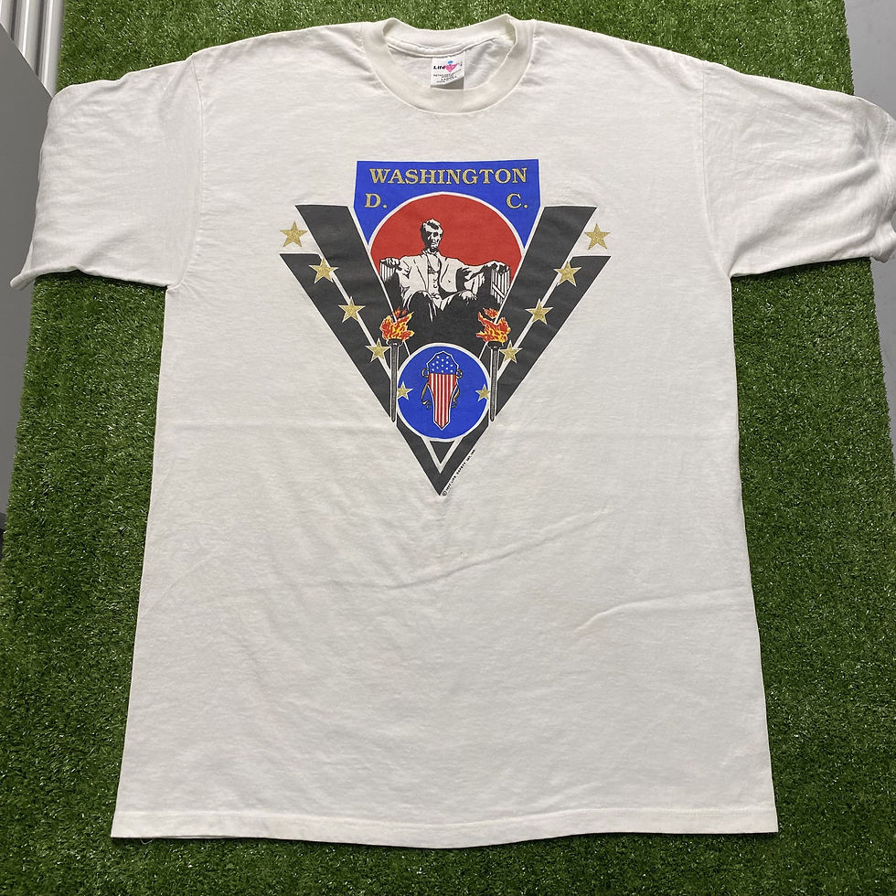 Thumbnail: VINTAGE 1992 WASHINGTON D.C. ABRAHAM LINCOLN REFLECTIVE TEE