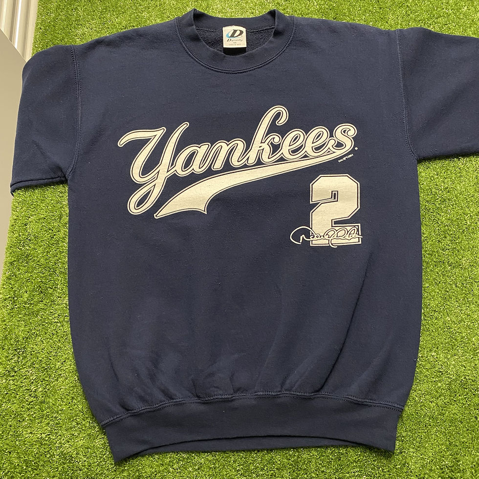 Thumbnail: VINTAGE 2004 NEW YORK YANKEES DEREK JETER CREWNECK