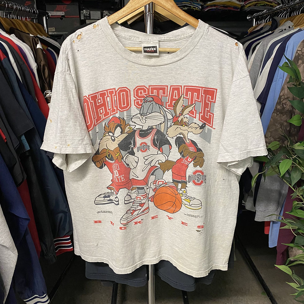 Thumbnail: VINTAGE 1993 LOONEY TUNES OHIO STATE BASKETBALL TEE
