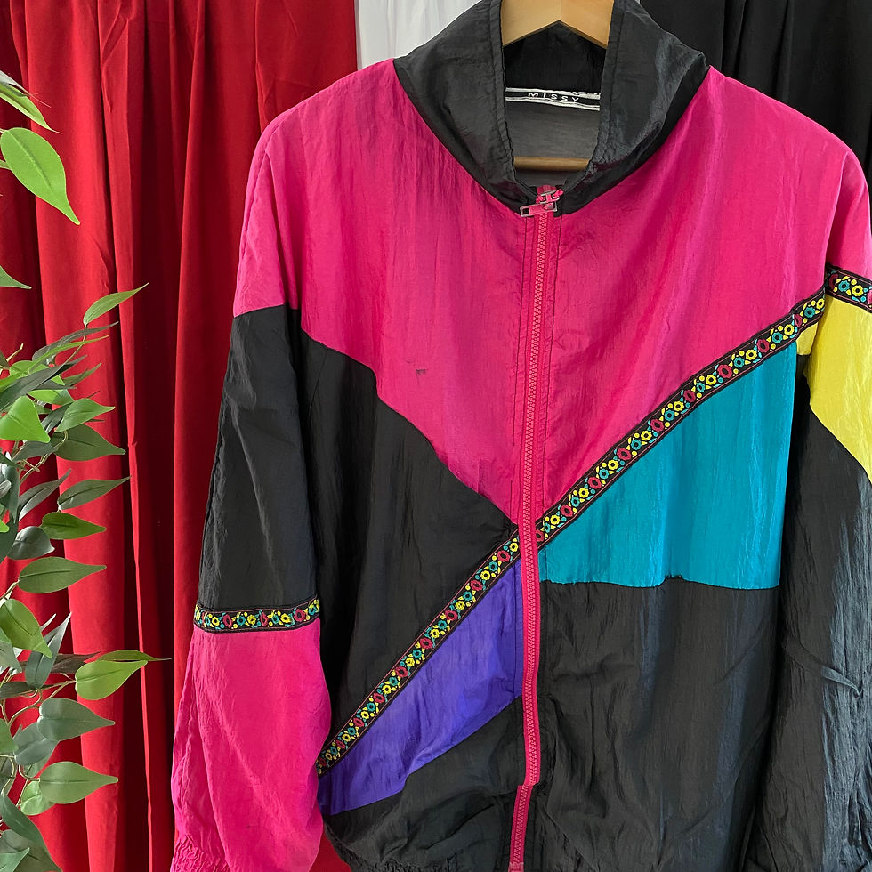 Thumbnail: WOMEN'S VINTAGE COLOR BLOCK WINDBREAKER